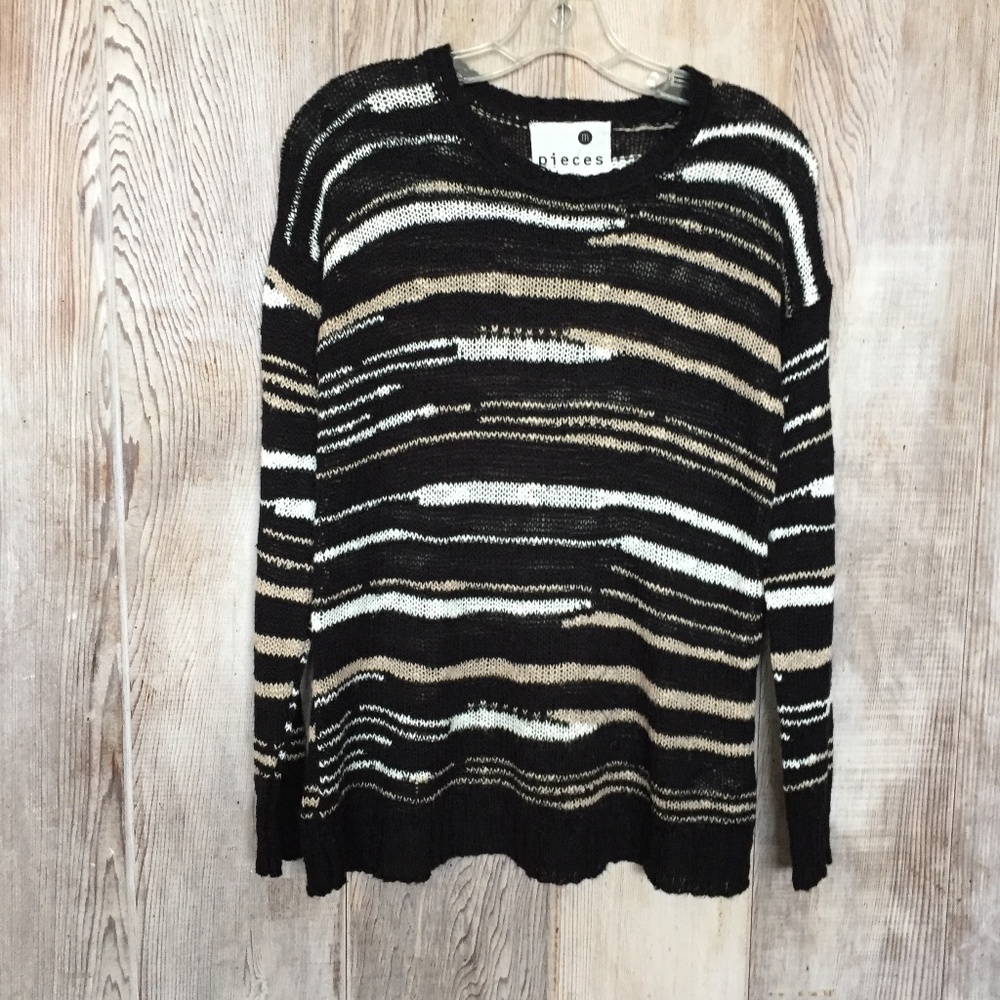 Kensie Drop Sleeve Variegated Stripe M
